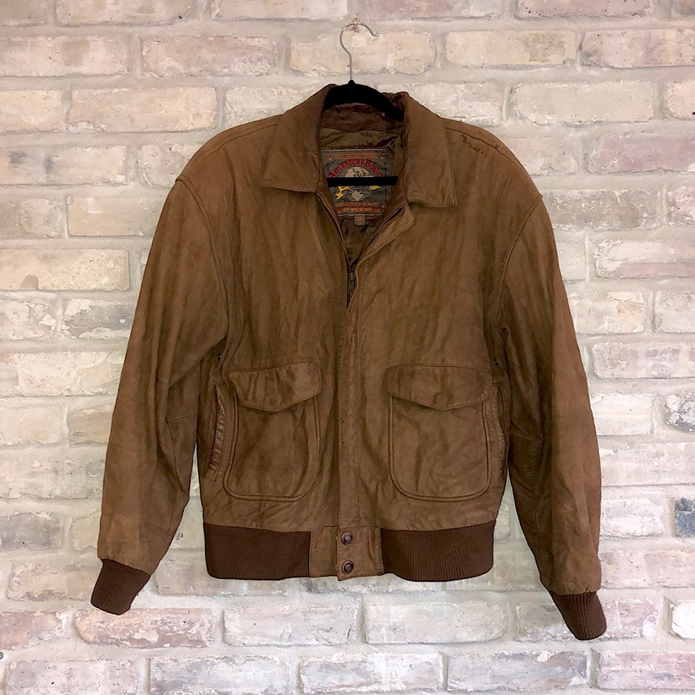 Wilson’s Leather Vintage leather bomber jacket